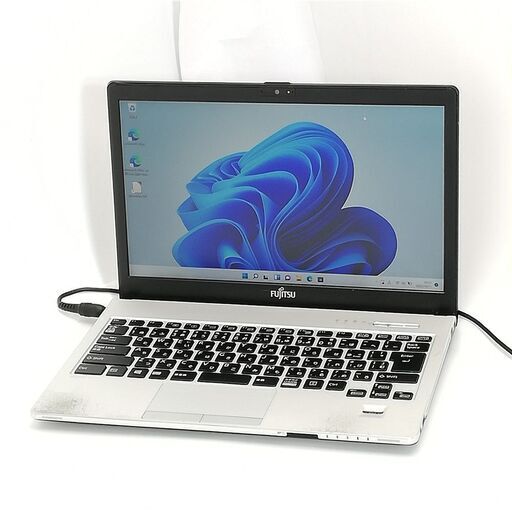 保証付 日本製 高速SSD 13.3型 ノートパソコン 富士通 S935/K 中古良品 第5世代Core i5 4GB 無線 Bluetooth カメラ Windows11 Office
