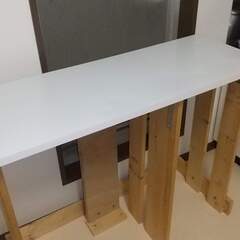 DIYで自作した台 棚 カウンターテーブル