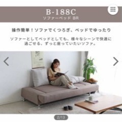 【ネット決済】ベッドになるソファ