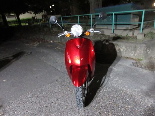 トゥデイ　ホンダ　前タイヤ☆バッテリー新品　4スト　レッド　赤　原付