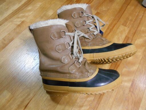 SOREL　カナダ製　旧ソレル　マニトウ　MANITOU　稀少　カエデマーク　インナー洗濯済　スノーブーツ　24.0cm位　USED
