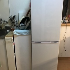 冷蔵庫　162Ｌ　使用約1年　〜11月15日までに取りに来ていた...
