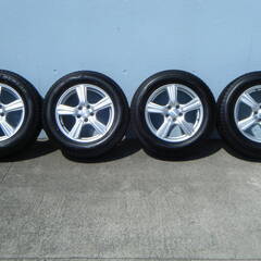 再値下げ！　スタッドレス　アルミホイールセット　バリ溝 美品【19年製 DUNLOP WINTER MAX SJ8 ウインターマックス 225/65R17】17インチ 7J+39 PCD114.3 5穴 ハリアー ハブ径60mm