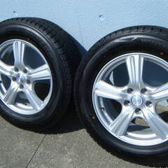 再値下げ！　スタッドレス　アルミホイールセット　バリ溝 美品【19年製 DUNLOP WINTER MAX SJ8 ウインターマックス 225/65R17】17インチ 7J+39 PCD114.3 5穴 ハリアー ハブ径60mm