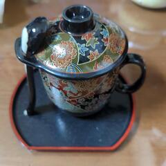 茶碗蒸し向け陶器(スプーン立て付き)