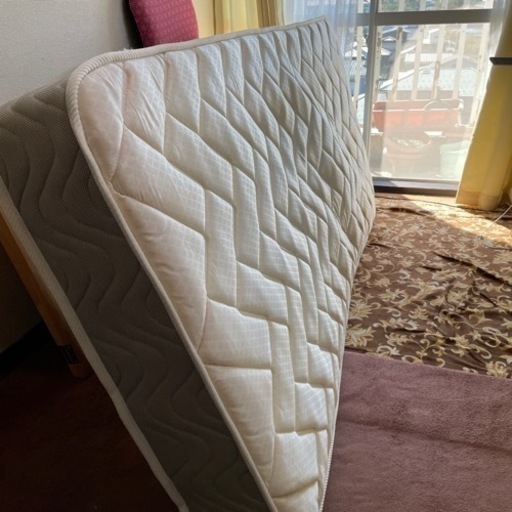 日本製 シングルベッド すのこセット マットレス シングルベッド