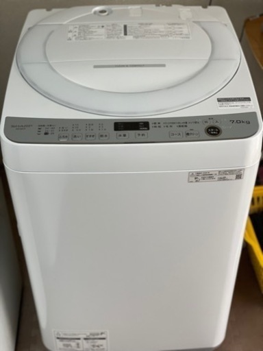 送料・設置込み　洗濯機　7kg SHARP 2022年