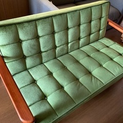 R0590) 大川家具 ウブロ 2人掛け 2P ソファ 店頭取引大歓迎♪