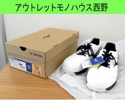 新品 ミズノ 安全靴 27.0cm EEE 白 F1GA210001 オールマイティ LS2 11L MIZUNO ホワイト ワーキングシューズ 靴 未使用品 札幌市西区 西野店