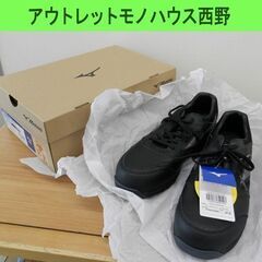 新品 ミズノ 安全靴 27.0cm EEE 黒 F1GA2100...