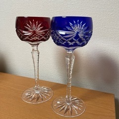江戸切子　ワイングラス