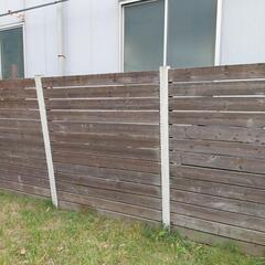 【決まりました】古い木製の塀 差し上げます。