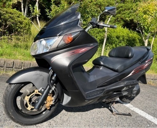 動画有り Kawasaki エプシロン 250 ETC付き 美車 マットブラック ファイアーカラー ビックスクーター 250cc