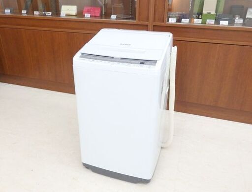 千歳市/恵庭市 日立 7kg 全自動洗濯機 ビートウォッシュ BW-V70F 2021年製 上開き ナイアガラビート洗浄
