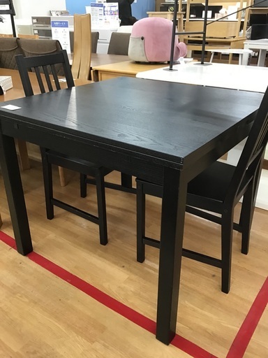 【トレファク神戸新長田】ブラックのダイニング3点セット入荷しました！!【取りに来れる方限定】