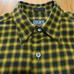 【ネット決済・配送可】DKNY メンズ チェック ネルシャツ