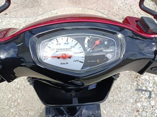 スズキ アドレスV125G CF46A ワインレッド リアスポイラー付