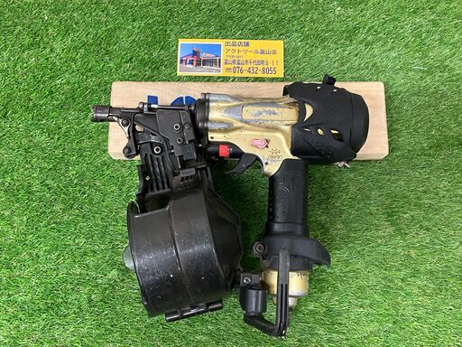ヤフオク1000円スタートにて併売中！　ジャンク！高圧釘打ち機　NV65HMC　HITACHI