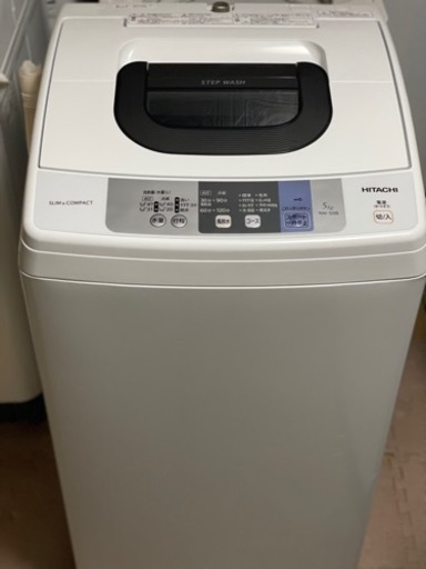 送料・設置込み　洗濯機　5kg HITACHI 2018年
