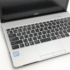 保証付 日本製 高速SSD ノートPC 富士通 S937/R 中古美品 第7世代 Core