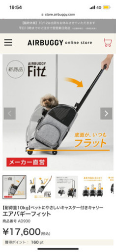 エアバギーフィット　キャリー　アースサンド　ペットキャリー　Airbuggy