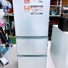 東芝　3ドア冷凍冷蔵庫　330L　GR-K33S　2018年製