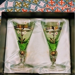 【アンティーク】スロバキアグラス・フランス製グラス