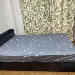 ダブルベットマットレス付き