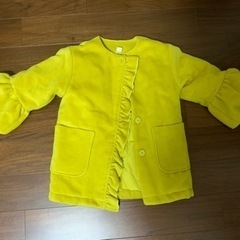 110センチ　コート　黄色