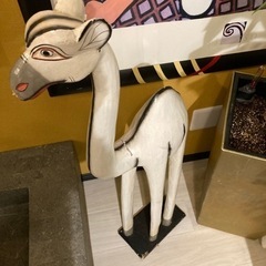 木製 白いラクダ🐫