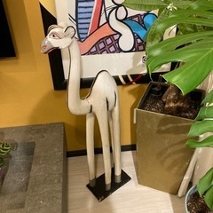 木製 白いラクダ🐫