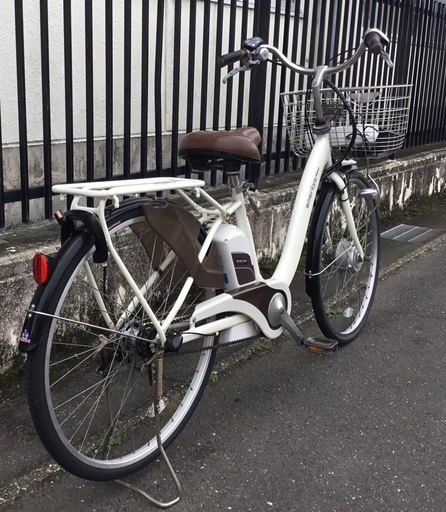 ＜美品＞あさひ・ENERSYS(エナシス)  電動アシスト自転車・3段変速 ホワイト LEDライト・洗車でピカピカ♪不要自転車無料引取り有 美品＞あさひ・ENERSYS(エナシス) 電動アシスト自転車・3段変速