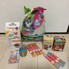 【値下げ】猫　ご飯ちゅーる、トイレ砂、カリカリ