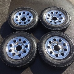 ジムニー純正ホイール＋スタッドレスタイヤ４本 ジムニー純正 スチールホイール ヨコハマスタッドレスタイヤ 195/80R15