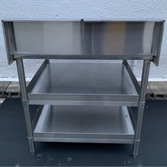 業務用 コンロ台 作業台 調理台 3段 800×750×800+200 厨房機材 飲食店