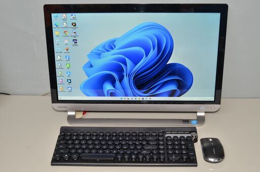 中古良品 一体型パソコン 最新Windows11+office 東芝 D41/TB Celeron-3215U/大容量HDD1TB/メモリ8GB/DVDマルチ/21.5インチ/カメラ内蔵/無線