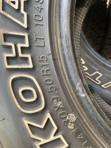 タイヤ、ホイール ヨコハマジオランダー30✕9.5R15LTタイヤ4本
