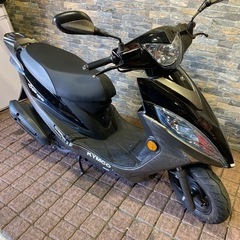 キムコ　GP125 黒色　セル始動　実動　バイク　走行距離少ない...