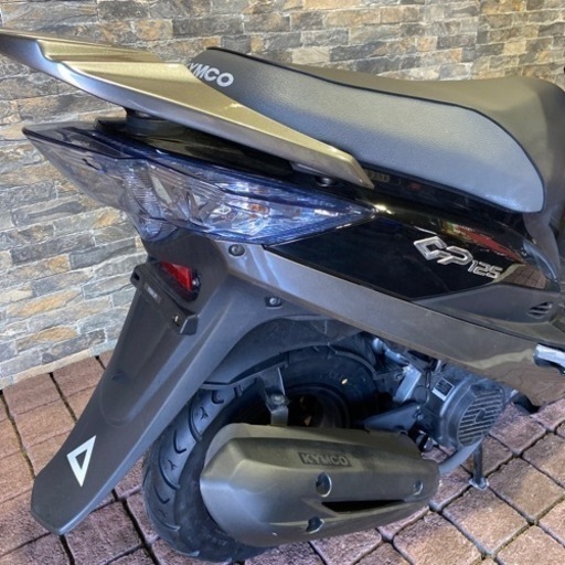 キムコ GP125 黒色 セル始動 実動 バイク 走行距離少ない メットイン