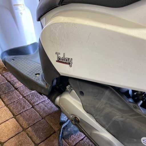HONDA トゥデイ　AF61 白色　セル始動　実動　原付メットイン　スクーター　バイク　福岡市南区