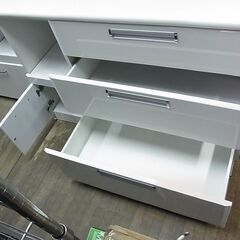 ニトリ キッチンボード バルス 120KB WH レンジボード 食器棚 