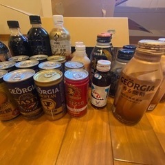 ドリンク各種　缶コーヒー　ペットボトルコーヒー　ジュース