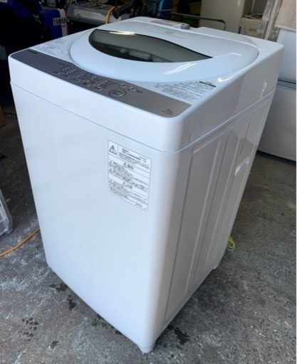 札幌市内配送無料 18年製 TOSHIBA 東芝 5kg 全自動洗濯機 AW-5G6 - 洗濯機 