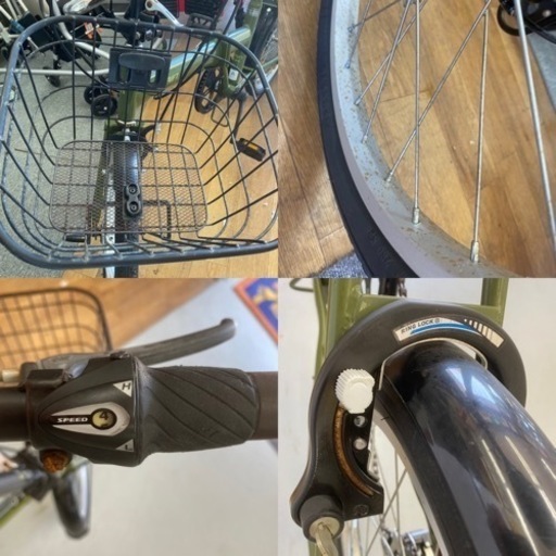 I390 ※注意事項有り 折りたたみ自転車 THAIFT 6段変速 20インチ 防災