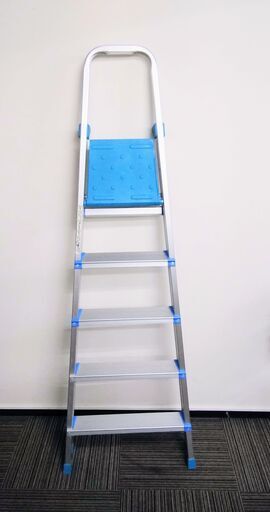 ５段　上わく付き　踏台　コメット　ハシゴ　折りたたみ脚立　ホームステップ　踏み台　脚立　折りたたみ式脚立　はしご　ステップ台 ピカ