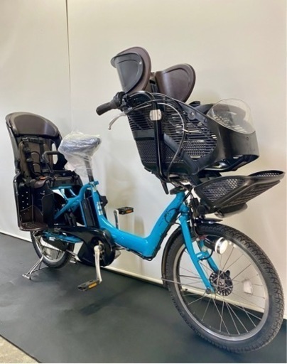 関東全域送料無料 保証付き 電動自転車　ブリヂストン　アンジェリーノ　20インチ 3人乗り 8.7ah 青