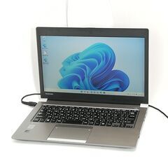 保証付 高速SSD 13.3型 軽量 薄型 ノートパソコン 東芝 R63/P 中古美品