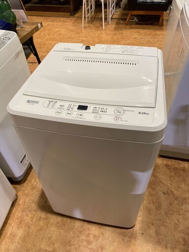 ヤマダセレクト 洗濯機 6.0kg 2021年製 YWM-T60H1-