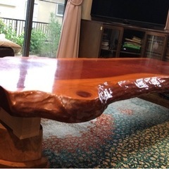 槻一枚板のテーブル　　値下げ中です