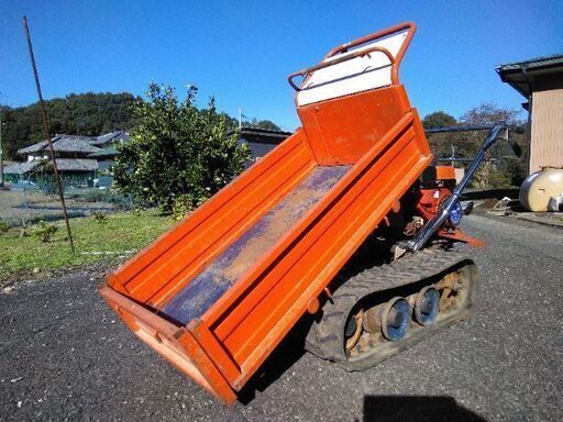 運搬車　チクスイ　手動ダンプ！　実働！！　不具合いなく好調です！！(お話し中)